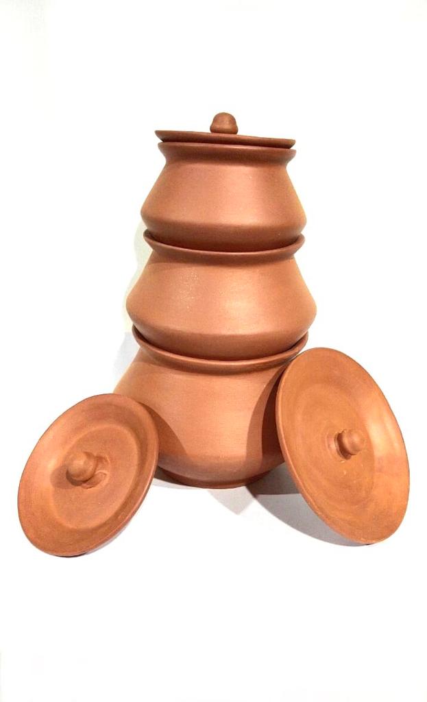 Round Handi Terracotta Pots Cooking In Traditional Way Healthy Life Tamrapatra