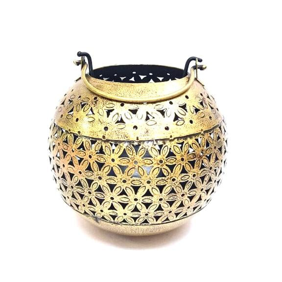 Round Tea Light Holder Hanging Place Aroma Candles For Decoration Tamrapatra
