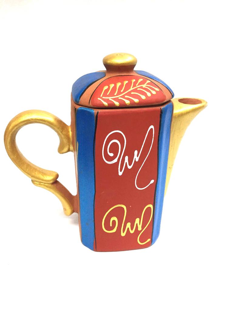 Ruchi Coffee Set Morning Hand Painted Earthenware Jug & Glass By  Tamrapatra