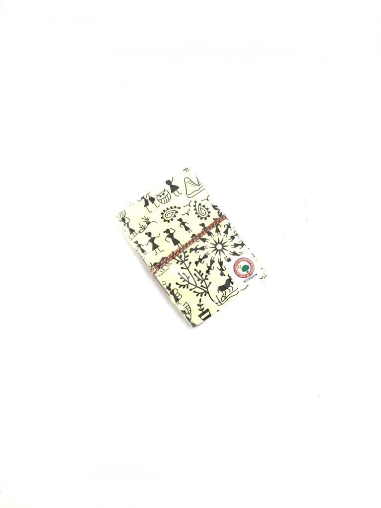 Indian Handcrafted Diary With Exclusive Warli Eco Friendly Size S By Tamrapatra