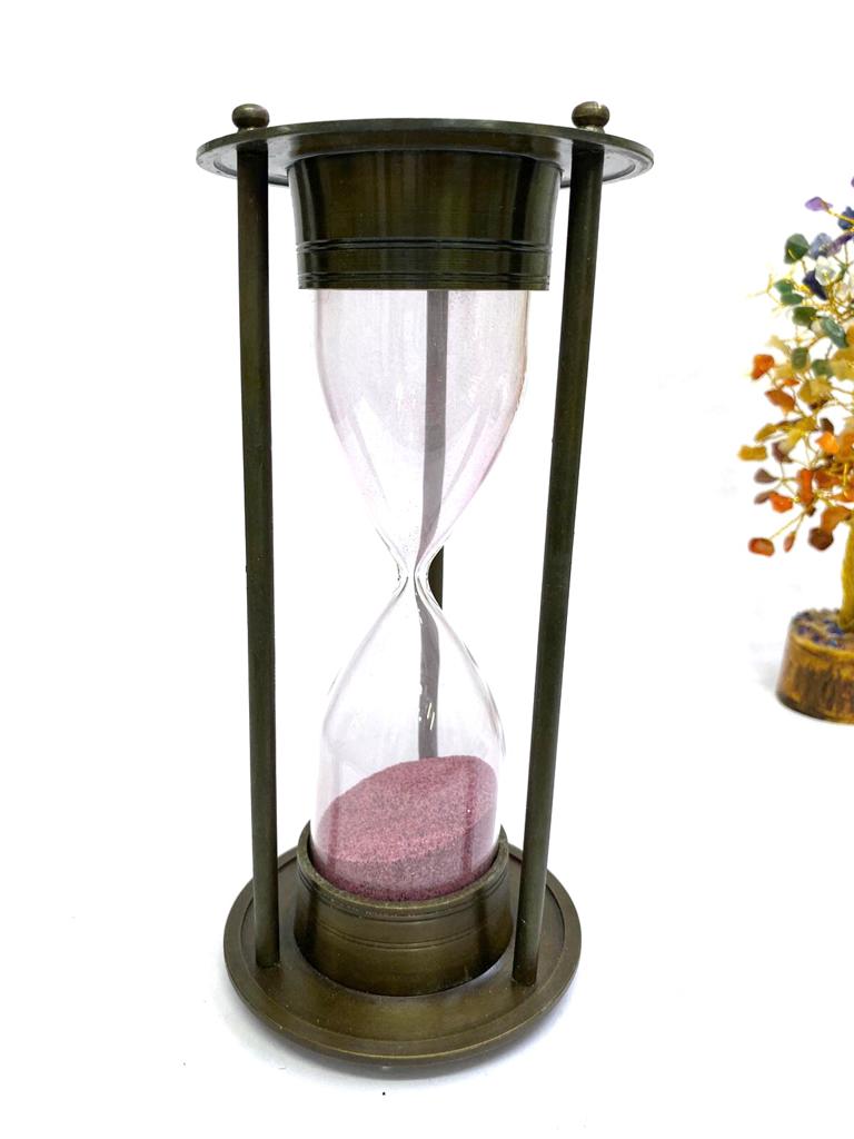 Sand Timer Antique Metal Nautical Arts Handcrafted Exclusively At Tamrapatra