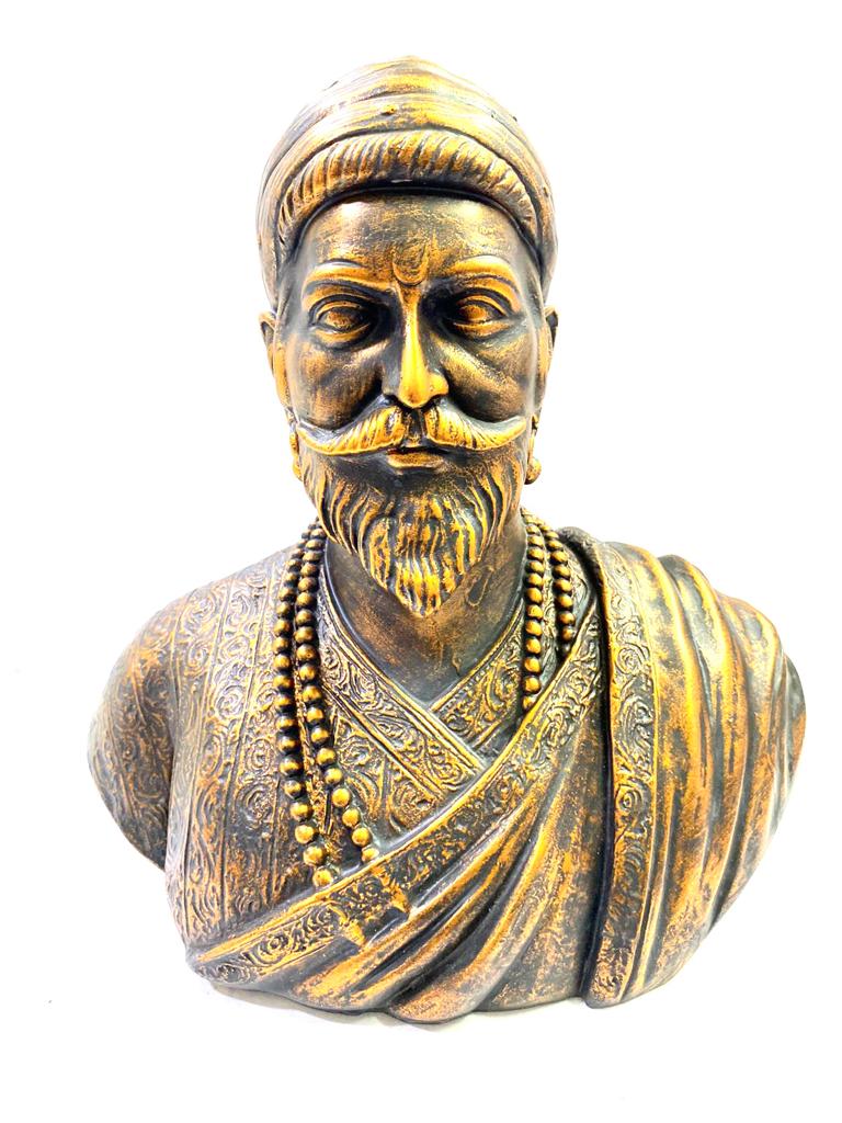 Chhatrapati Shivaji Maharaj Resin Art Sculpture For Gift Home Décor By Tamrapatra