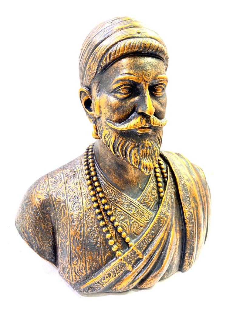 Chhatrapati Shivaji Maharaj Resin Art Sculpture For Gift Home Décor By Tamrapatra