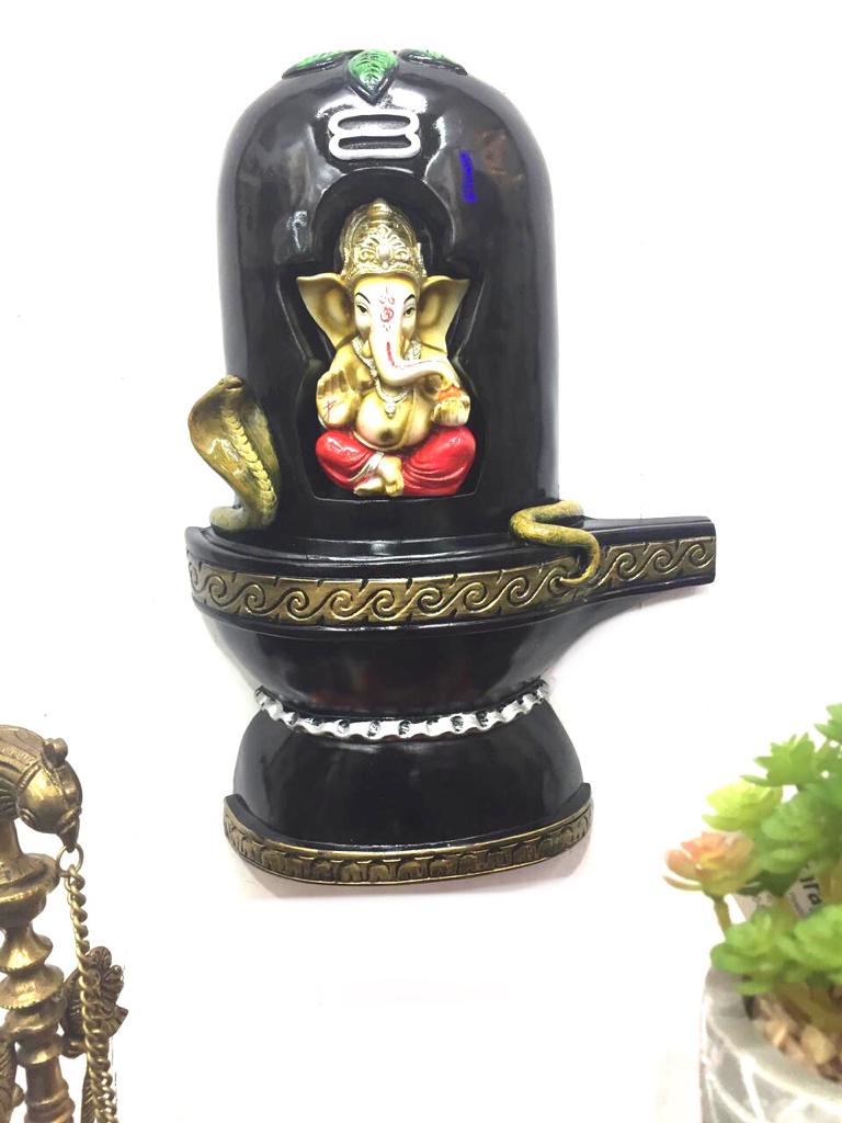 Shivling Ganesha Unique Combination Resin Wall Art Exclusively At Tamrapatra