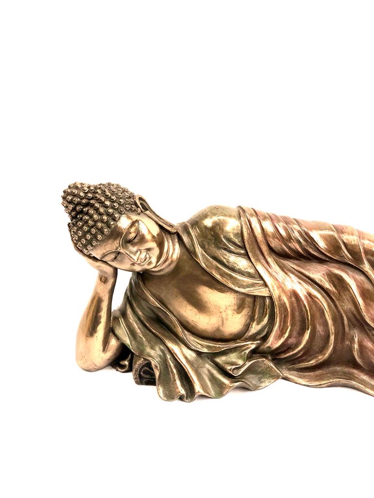 Sleeping Buddha Idols Cold Cast Bronze Creations Exclusive Range Tamrapatra