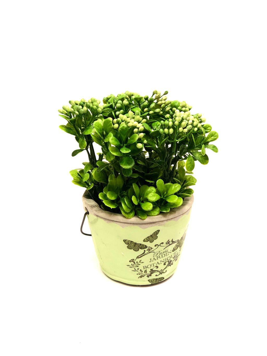 Bucket Style Artificial Tropical Plant Style In Various Shades Tamrapatra
