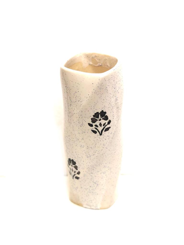 Spiral Cylindrical Pots Designed & Creation From Indian Artisans By Tamrapatra