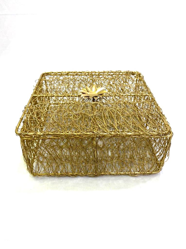 Jali Style Shapes Containers Multipurpose Storage Gifting's Hampers Tamrapatra