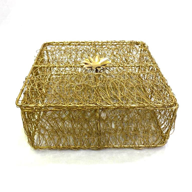 Jali Style Shapes Containers Multipurpose Storage Gifting's Hampers Tamrapatra - Tamrapatra