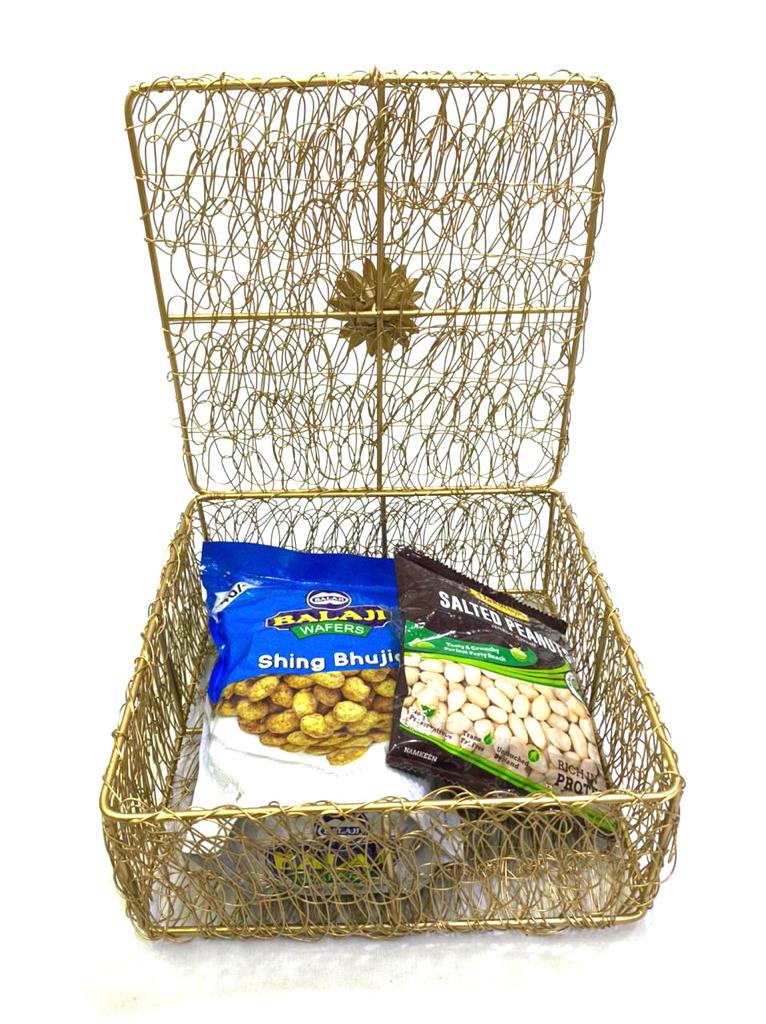 Jali Style Shapes Containers Multipurpose Storage Gifting's Hampers Tamrapatra