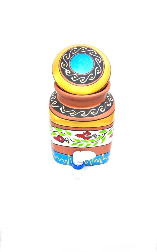 Water Jugs Square Hand Painted Squared Shaped In Various Designs From Tamrapatra