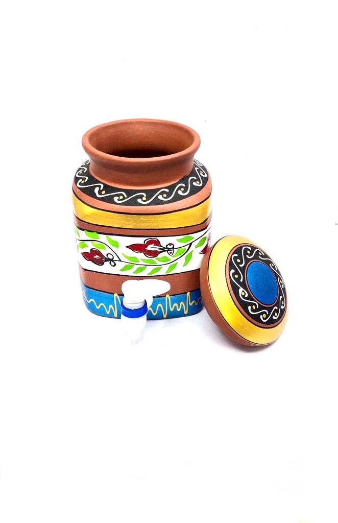 Water Jugs Square Hand Painted Squared Shaped In Various Designs From Tamrapatra