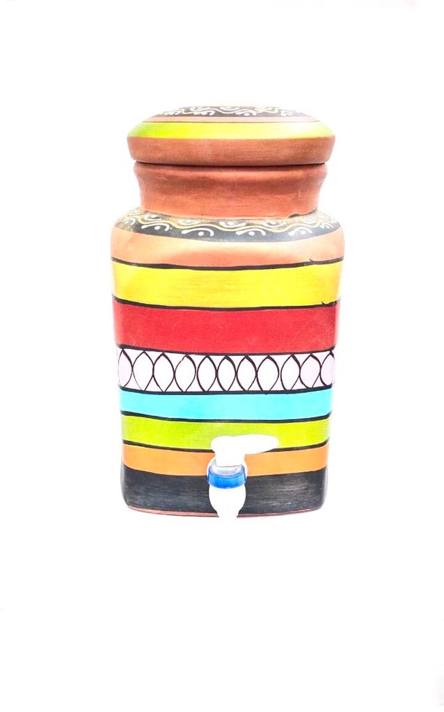 Water Jugs Square Hand Painted Squared Shaped In Various Designs From Tamrapatra
