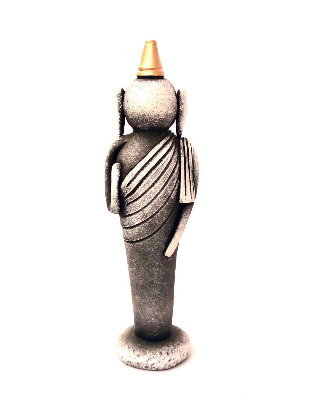 Standing Buddha Style Designed For Home Decor Pottery Tamrapatra - Tamrapatra