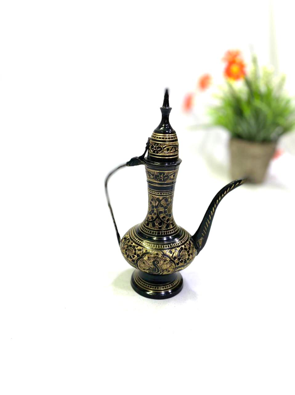 Jug Surahi Elegant Brassware Serve In Royal Way Lifestyle Handmade By Tamrapatra