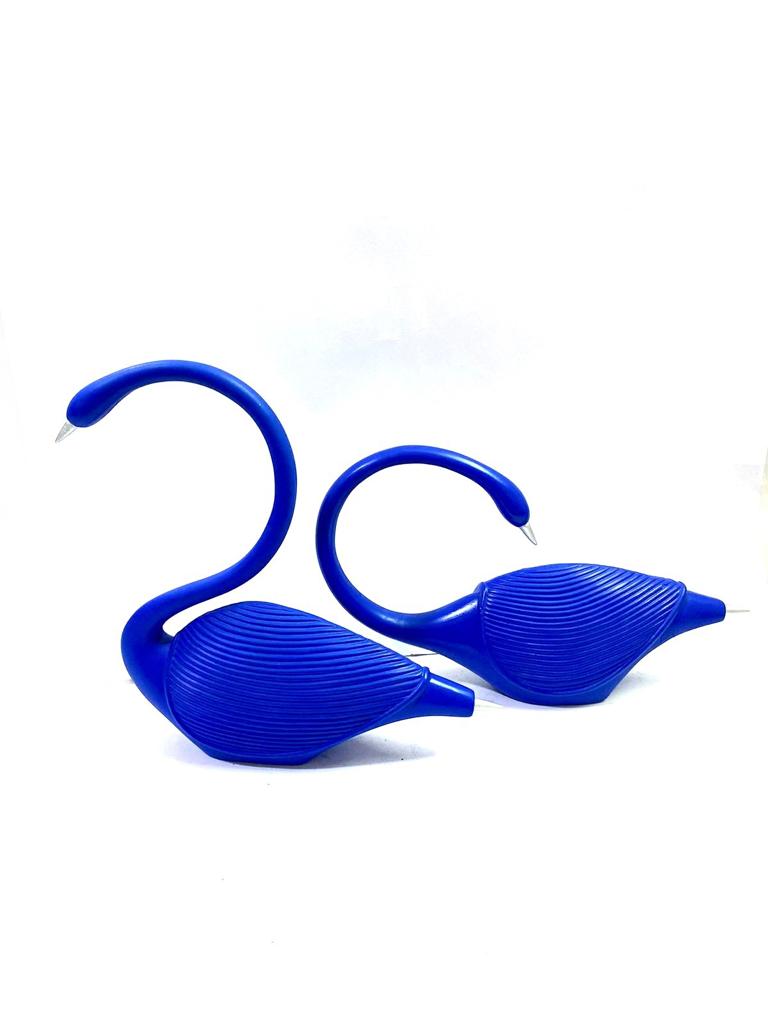 Swan Pair Set Of 2 Modern Pair Graceful Pair Of Birds Resin Art From Tamrapatra
