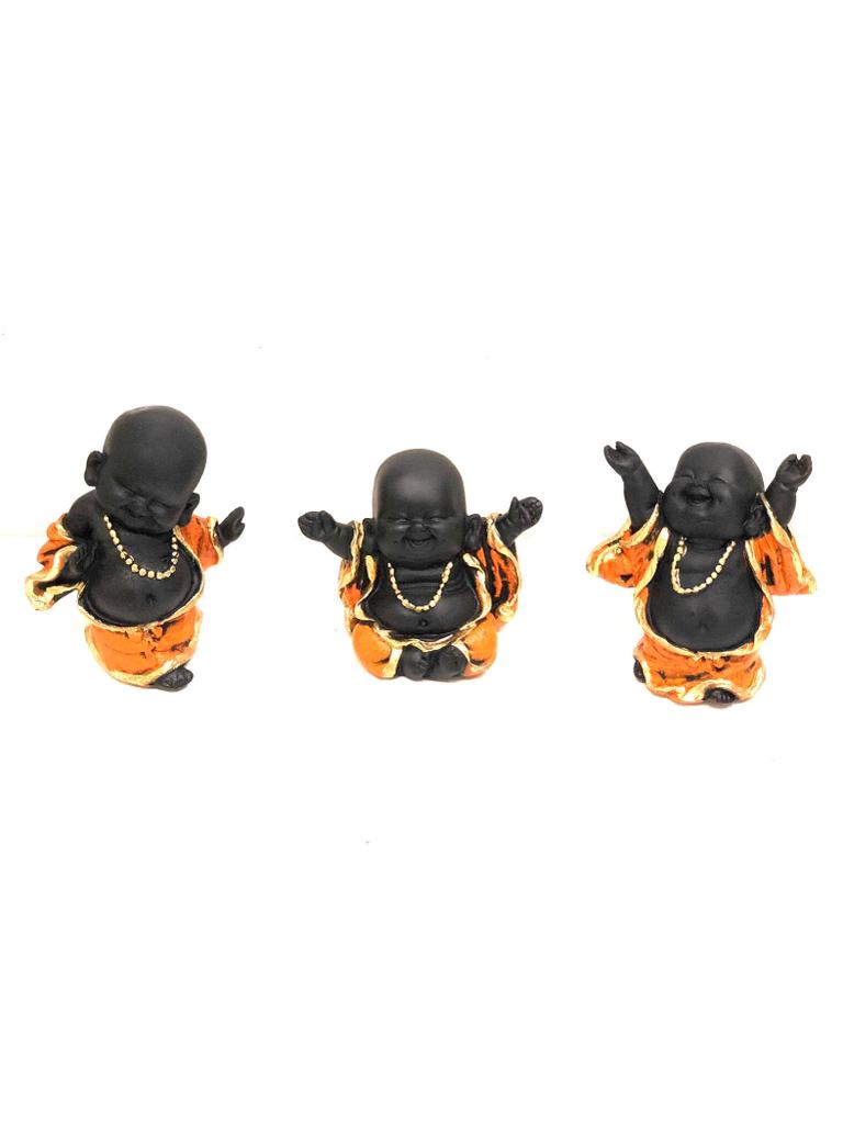 Sweet Baby Monks Orange Styles Spiritual Figures For Home Office Tamrapatra