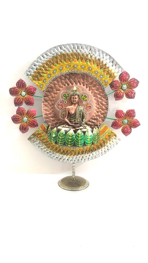 Buddha Table Showpiece With Exclusive Creations From Metal & Resin Tamrapatra