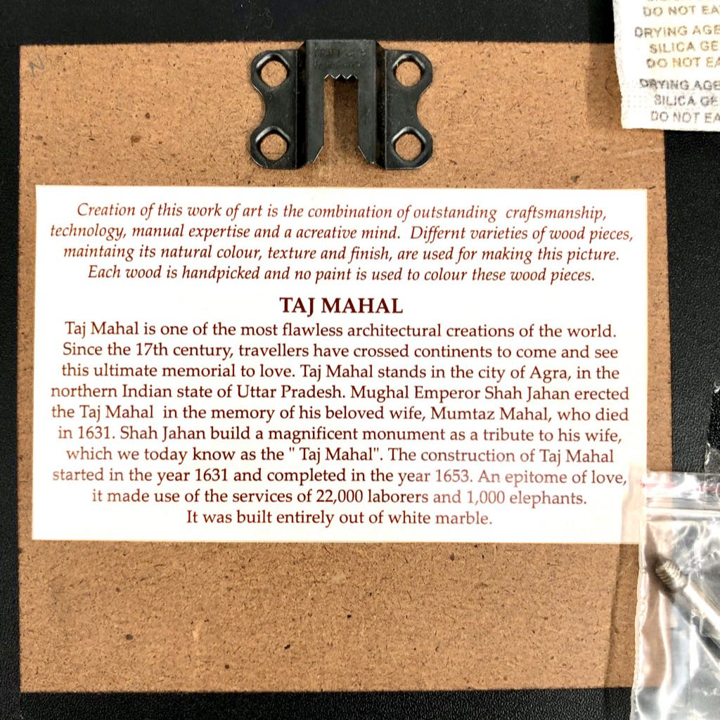 Majestic Taj Mahal Hawa Mahal Artistic Creation Of Natural Woods Now At Tamrapatra