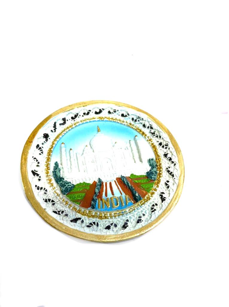 Fridge Magnets Designer Peacock Taj Mahal Rickshaw Kathakali By Tamrapatra