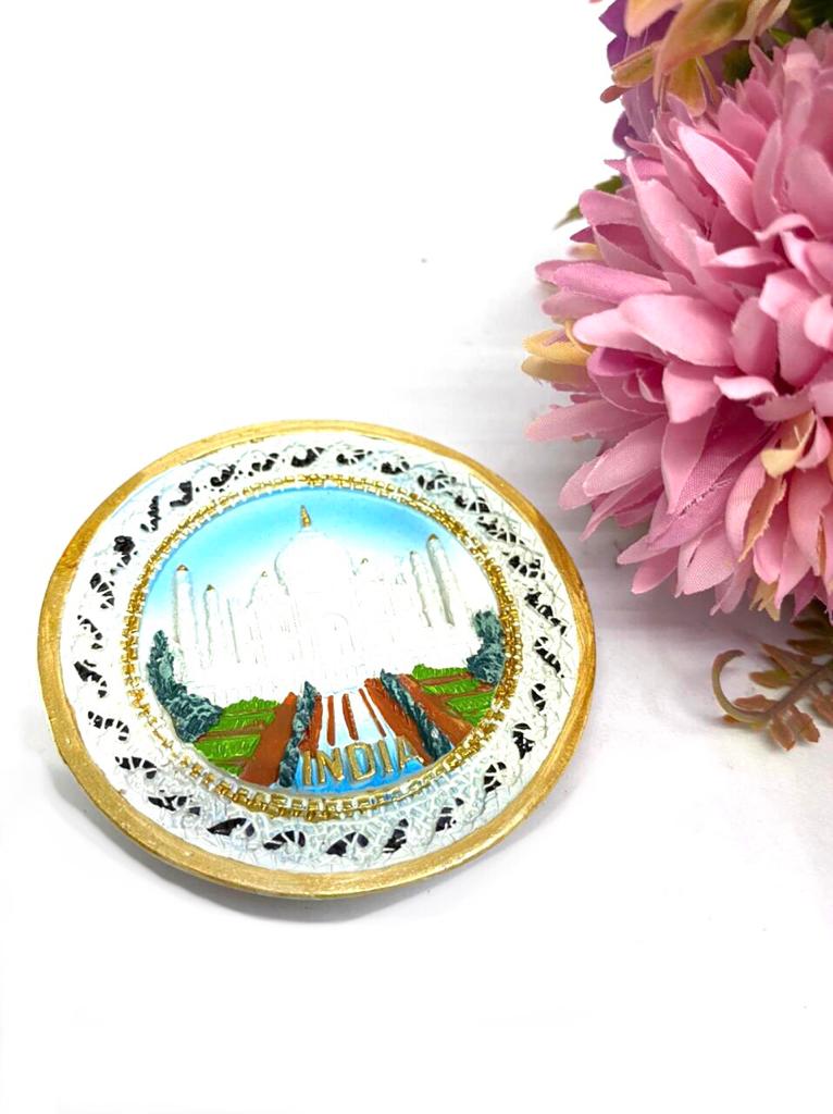 Fridge Magnets Designer Peacock Taj Mahal Rickshaw Kathakali By Tamrapatra