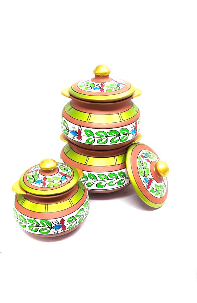 Earthenware Cooking Utensils Tameda Hand Painted New Arrivals From Tamrapatra