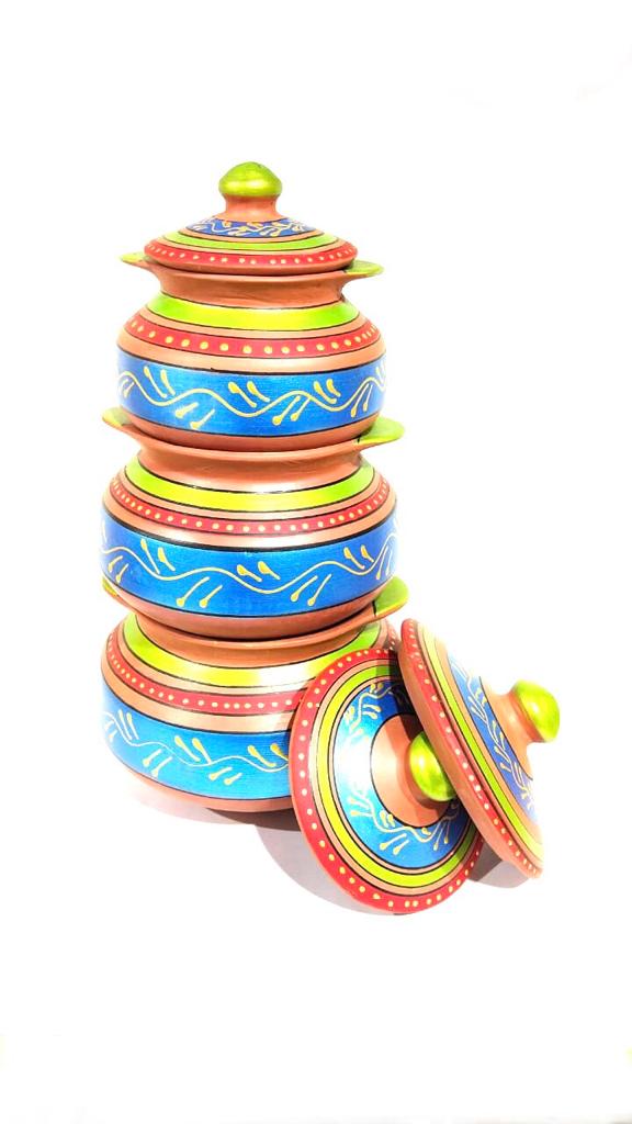 Earthenware Cooking Utensils Tameda Hand Painted New Arrivals From Tamrapatra