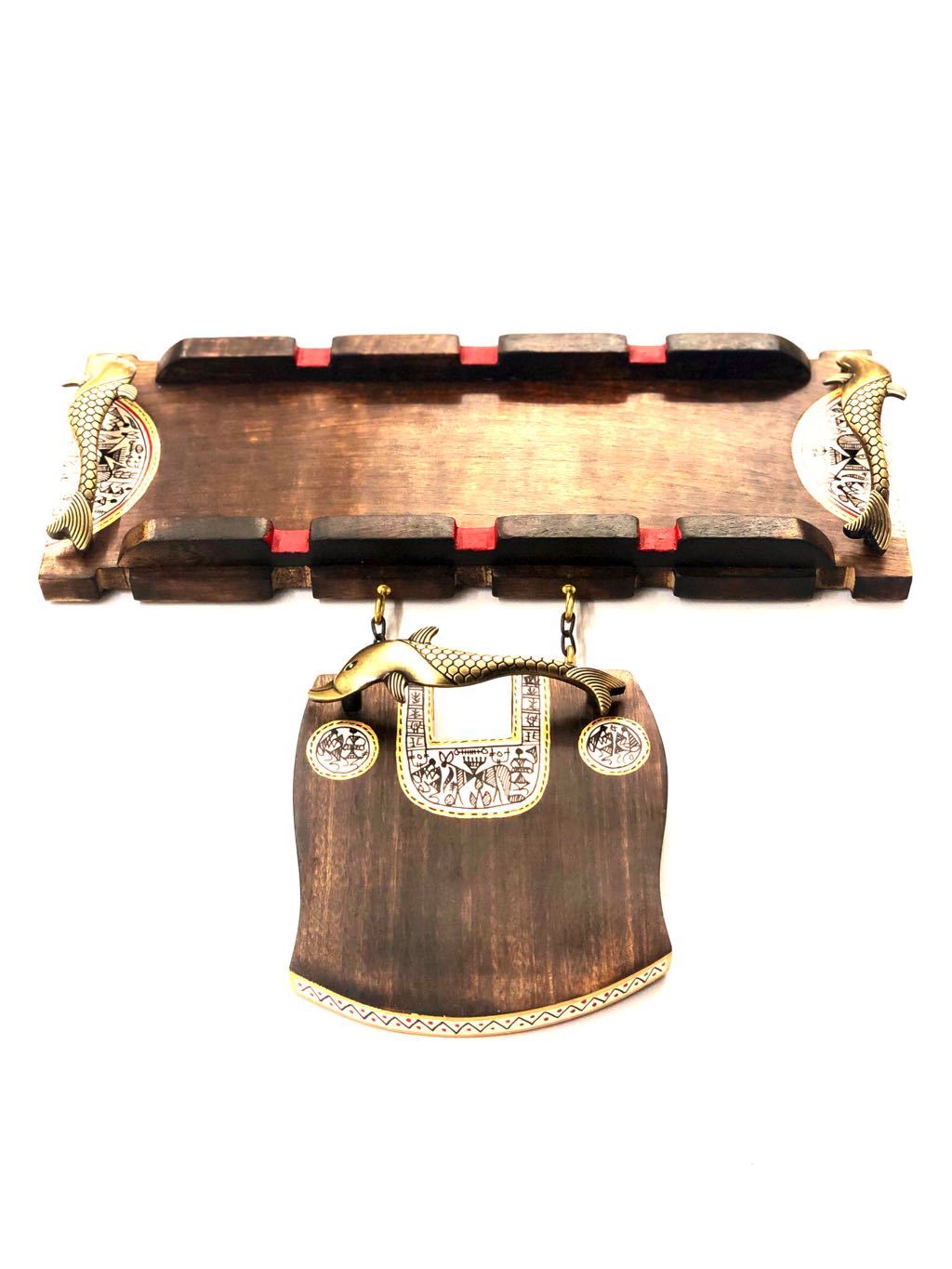 Premium Double Style Name Plate Combined Brass Fish Handles Tamrapatra - Tamrapatra