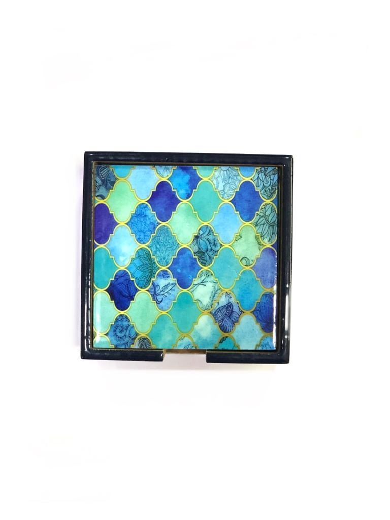 Designer Tea Coasters In Wood Laminated With Exclusive Concepts Tamrapatra