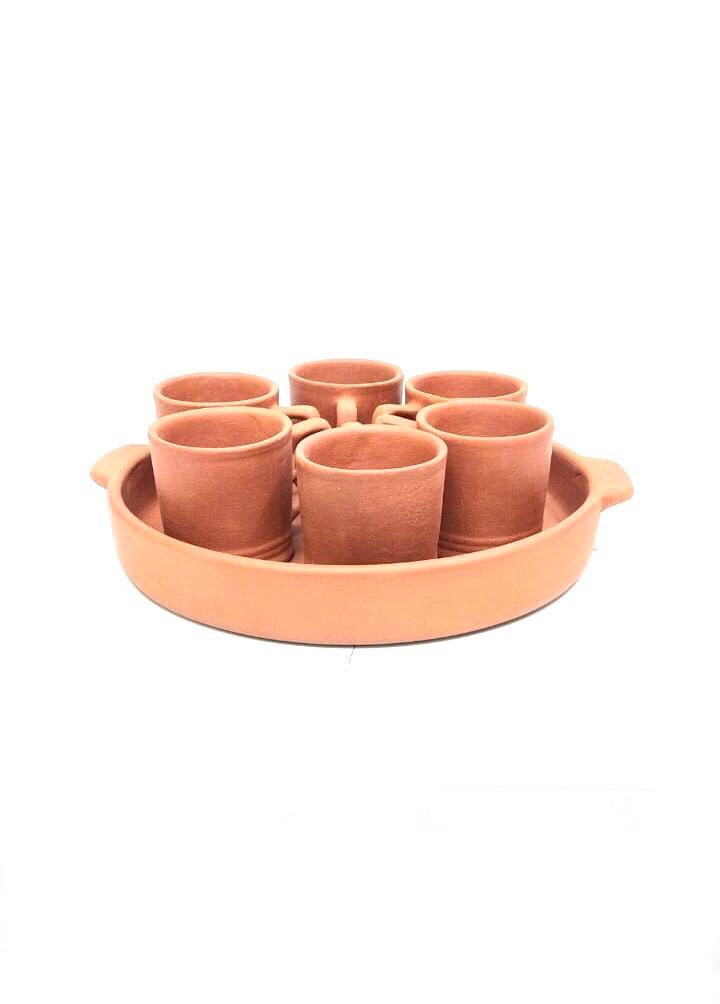 Tea Set With Tray In Various Designer Options Serve Beverages From Tamrapatra