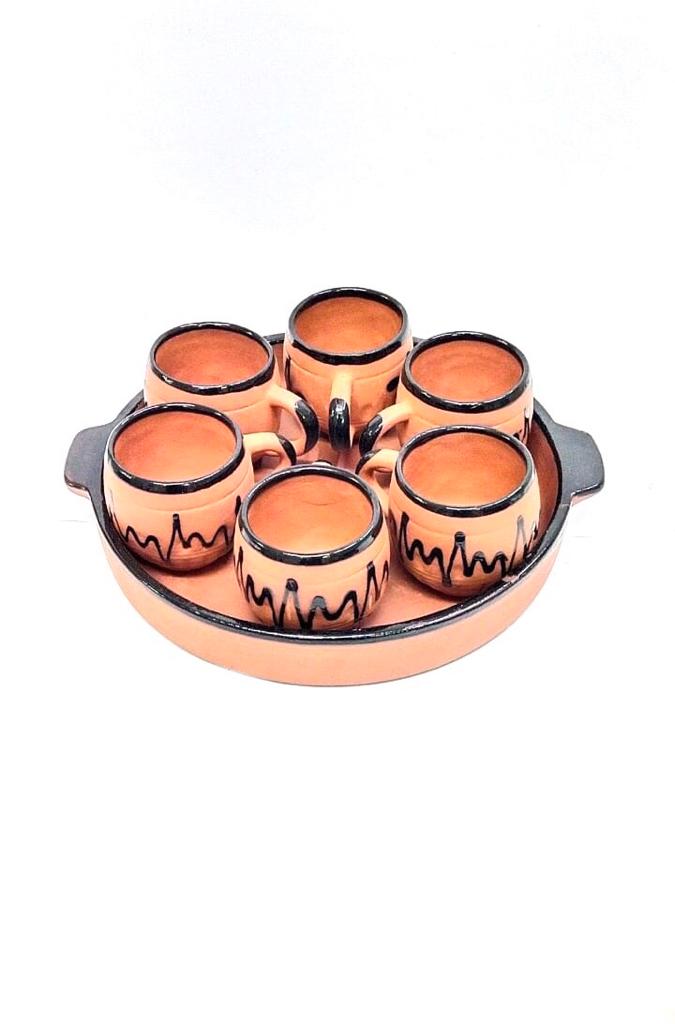 Tea Set With Tray In Various Designer Options Serve Beverages From Tamrapatra