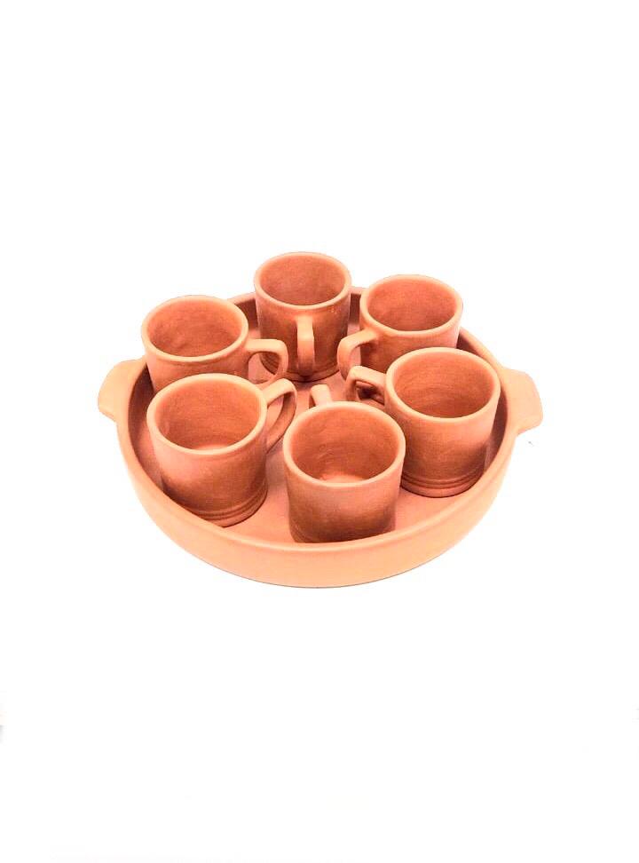 Tea Set With Tray In Various Designer Options Serve Beverages From Tamrapatra