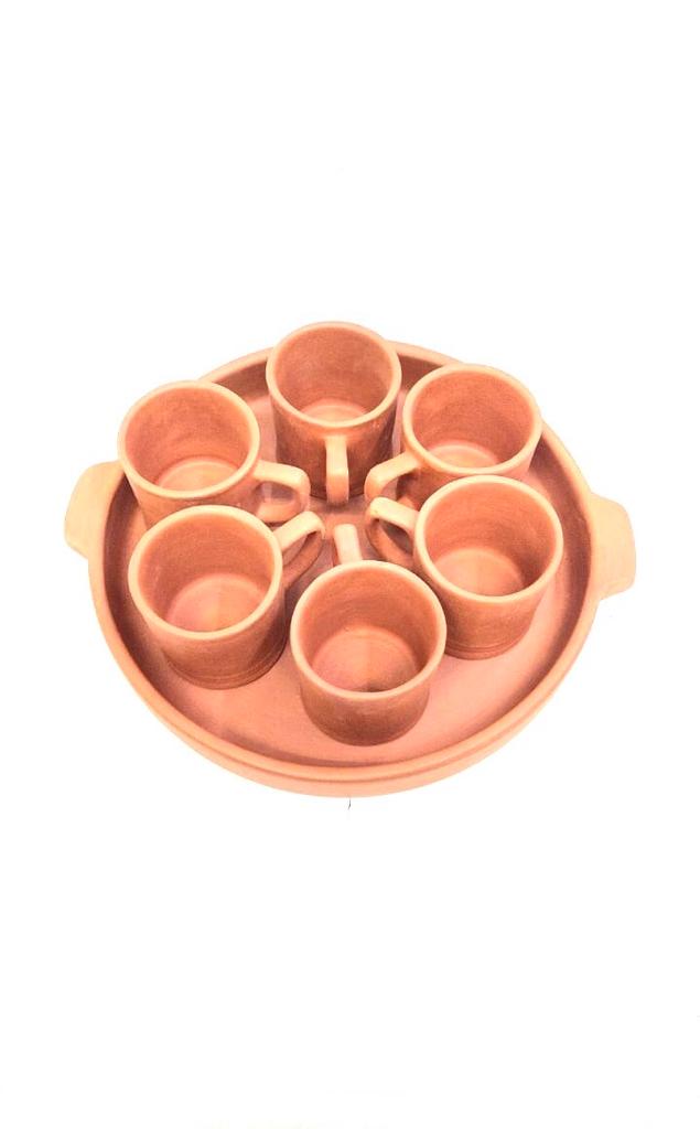 Tea Set With Tray In Various Designer Options Serve Beverages From Tamrapatra