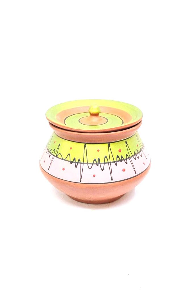 Hand Painted Terracotta Handi In Various Size Creations Available From Tamrapatra