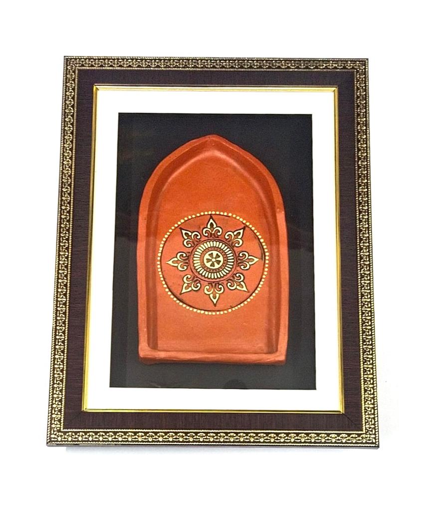 Terracotta Jharokha Indian Heritage Design In Beautiful Frame Wall Art Tamrapatra