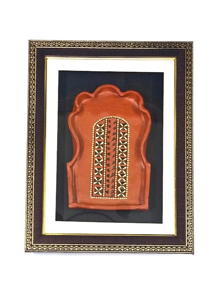 Terracotta Jharokha Indian Heritage Design In Beautiful Frame Wall Art Tamrapatra