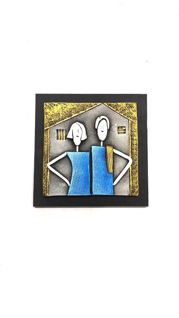 Sweet Couple In Various Vibrant Shades Home Decoration Available At Tamrapatra