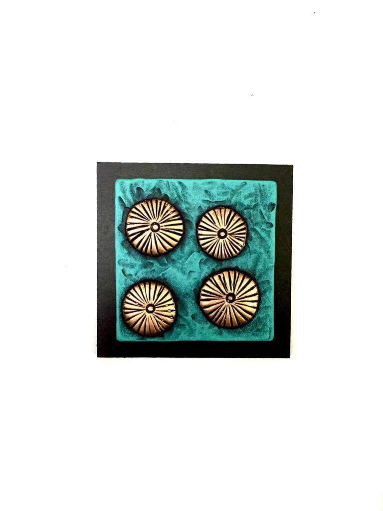 Delightful Nature Artwork Handcrafted Floral Theme On Set Of 5 By Tamrapatra
