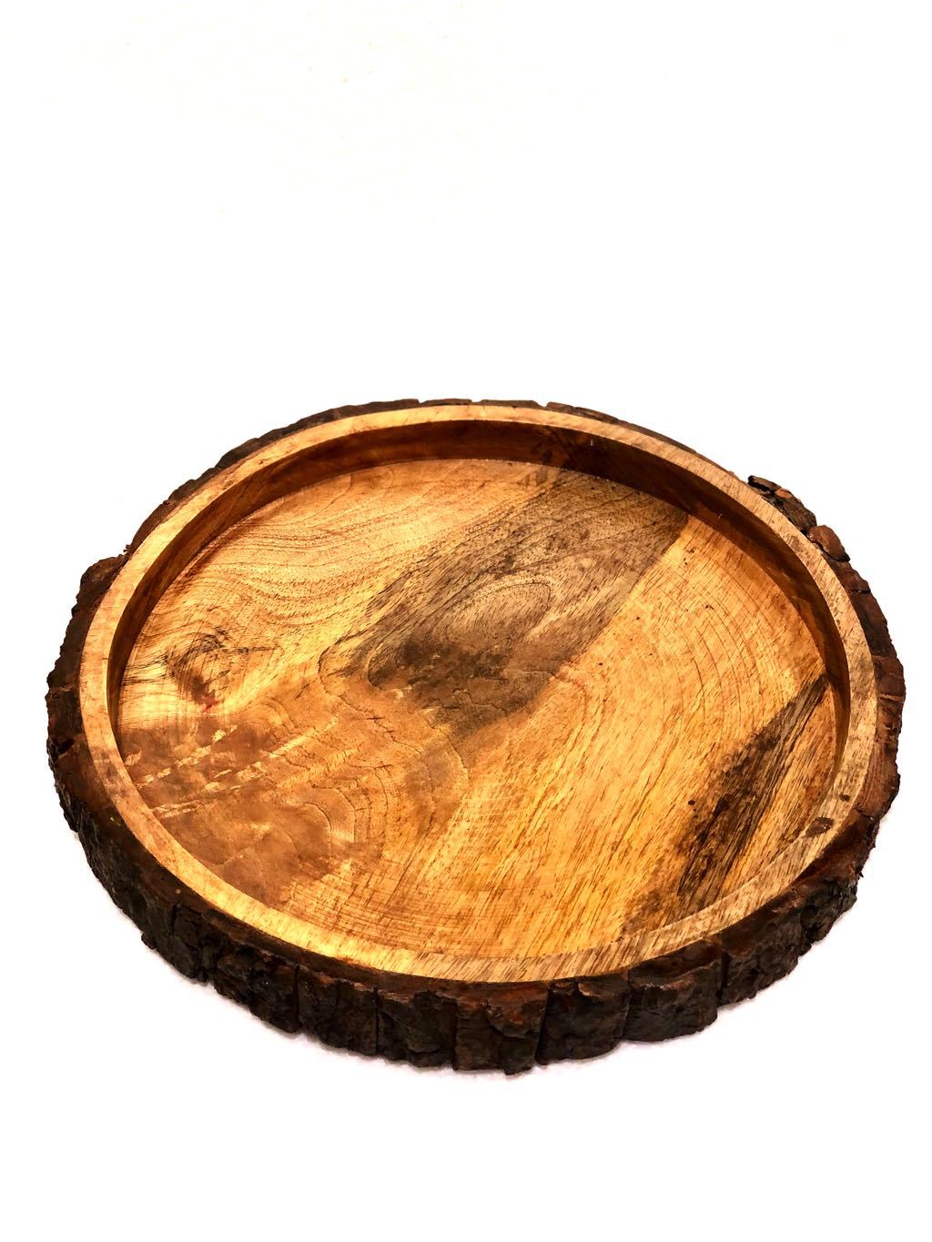 New Conceptual Tray Collection Mango Wood Designer Handmade Tamrapatra - Tanariri Hastakala