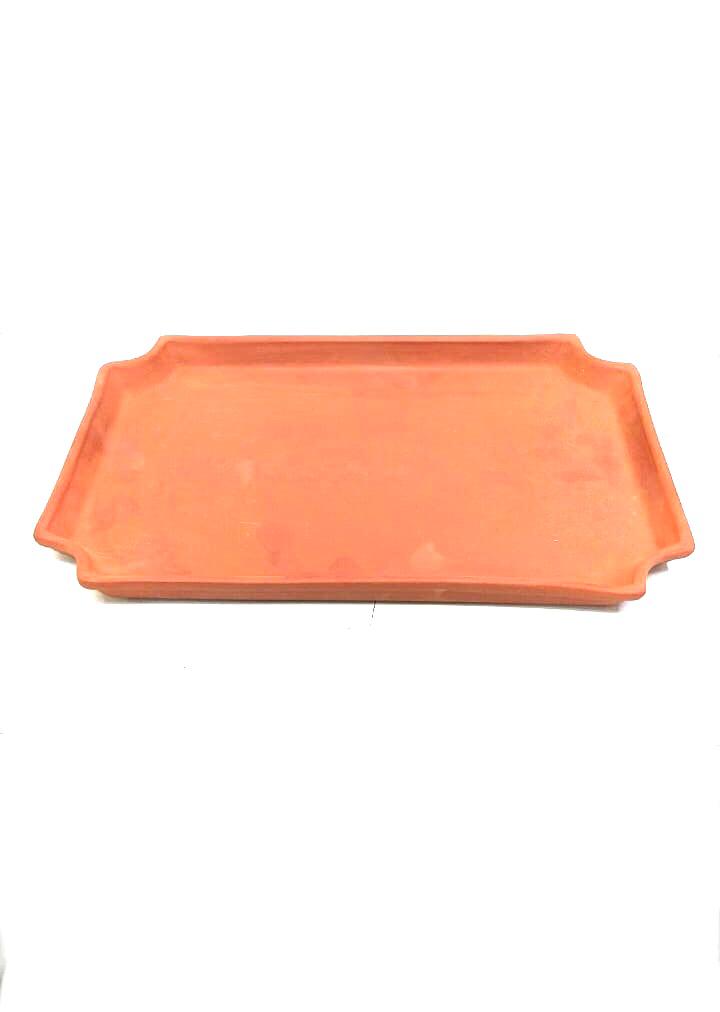 Earthen Tray To Serve Beverages & Snacks In Various Shapes Kitchen By Tamrapatra
