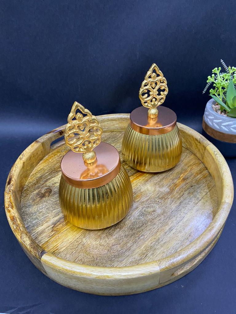 Elegant Simplistic Wooden Trays In Two Designs Easy Carry Handles By Tamrapatra