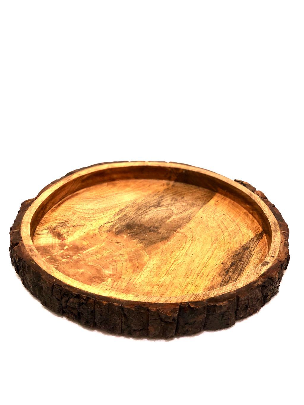 New Conceptual Tray Collection Mango Wood Designer Handmade Tamrapatra - Tanariri Hastakala