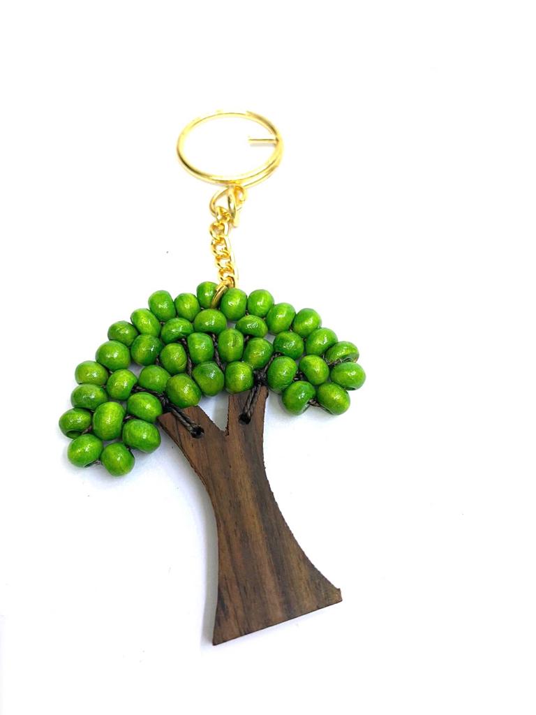 Tree Wooden Keychains Exclusive Crafts Exciting Shades Collection Tamrapatra