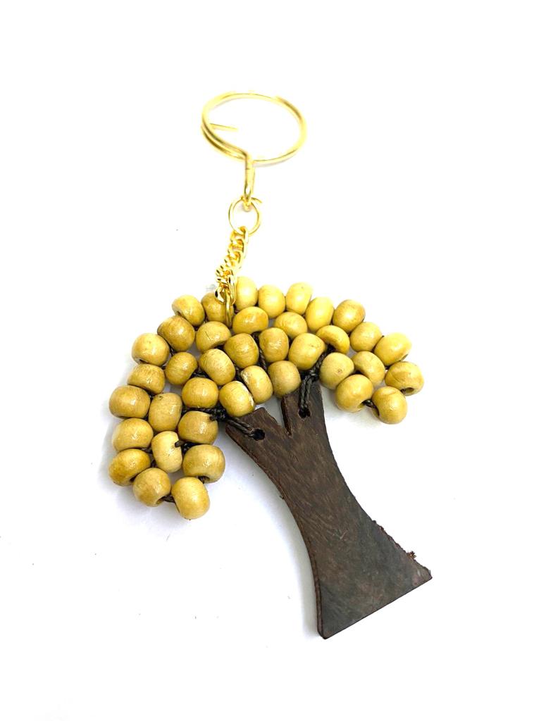 Tree Wooden Keychains Exclusive Crafts Exciting Shades Collection Tamrapatra