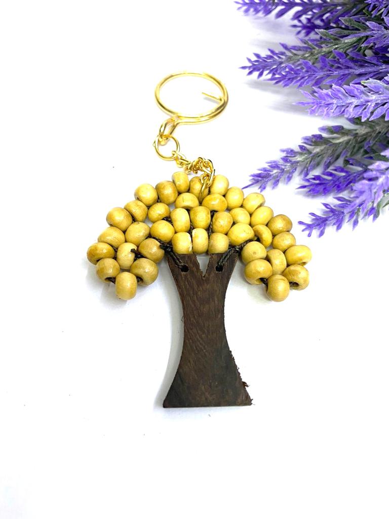Tree Wooden Keychains Exclusive Crafts Exciting Shades Collection Tamrapatra