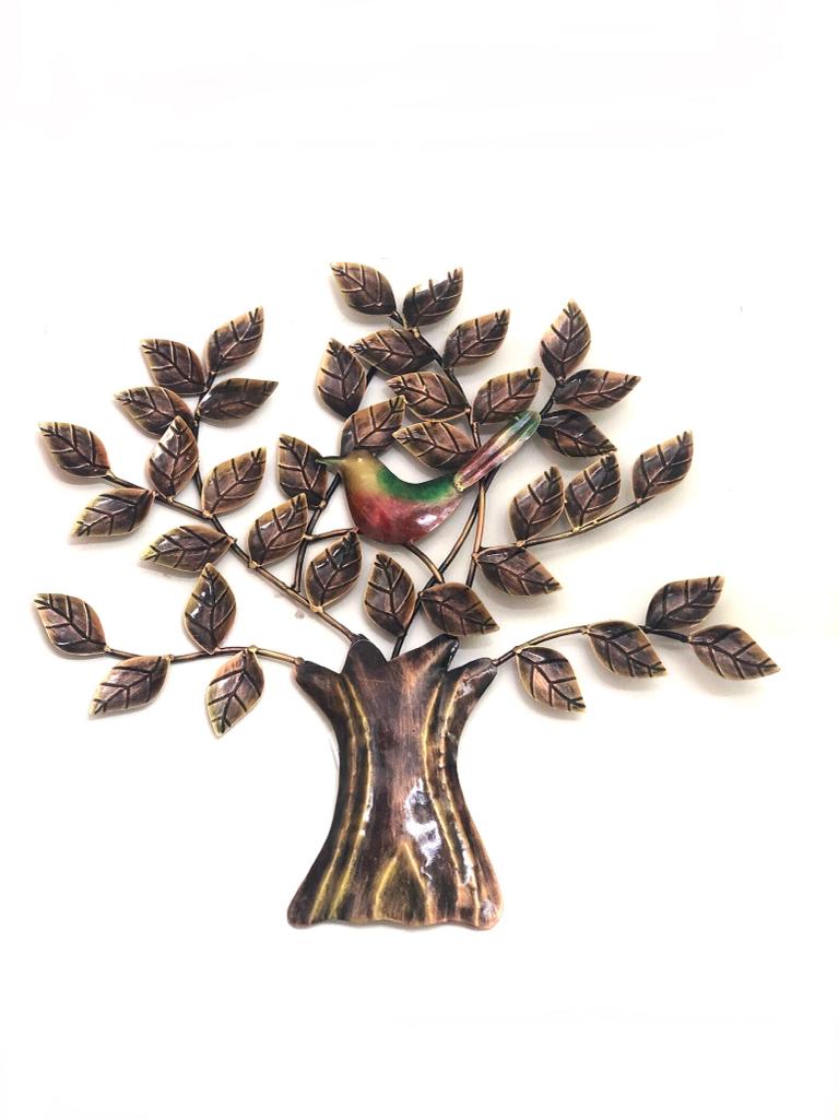 Bird Sitting On Tree Classy Scenery Metal Creation Wall Décor From Tamrapatra