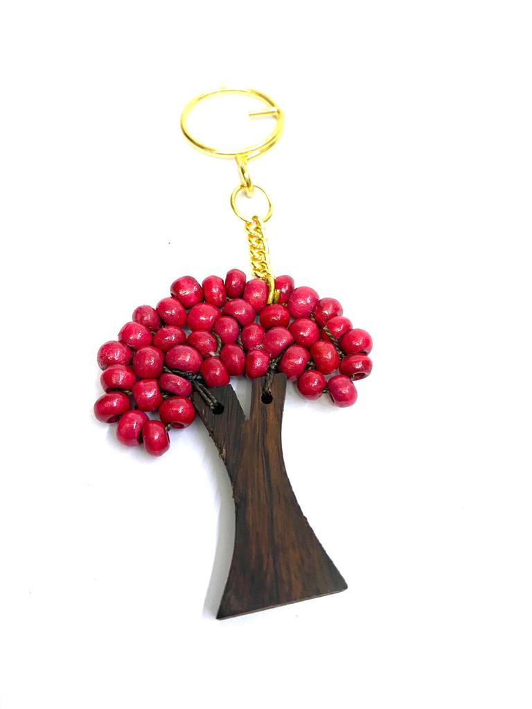 Tree Wooden Keychains Exclusive Crafts Exciting Shades Collection Tamrapatra