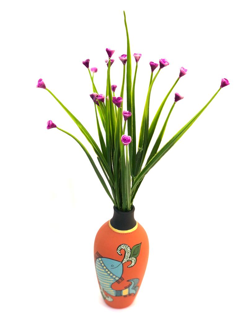 Small Tulips Flower Stick Arrangement For Pots Vase planter Décor Tamrapatra
