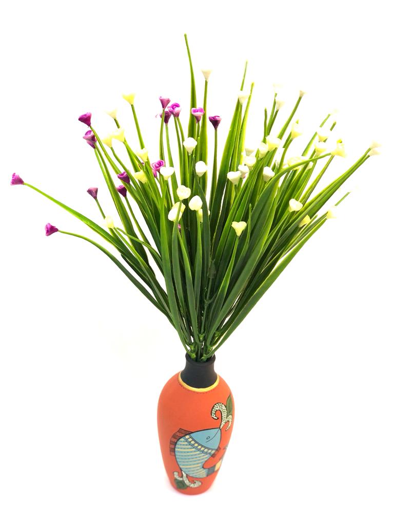 Small Tulips Flower Stick Arrangement For Pots Vase planter Décor Tamrapatra