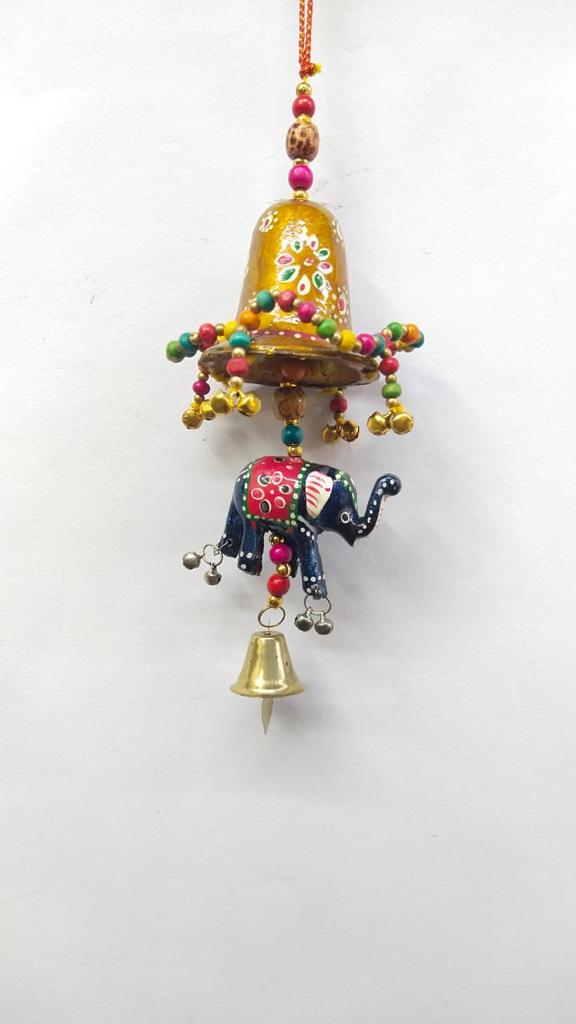 Elephant Hanging Under Umbrella Traditional Indian Handicrafts From Tamrapatra